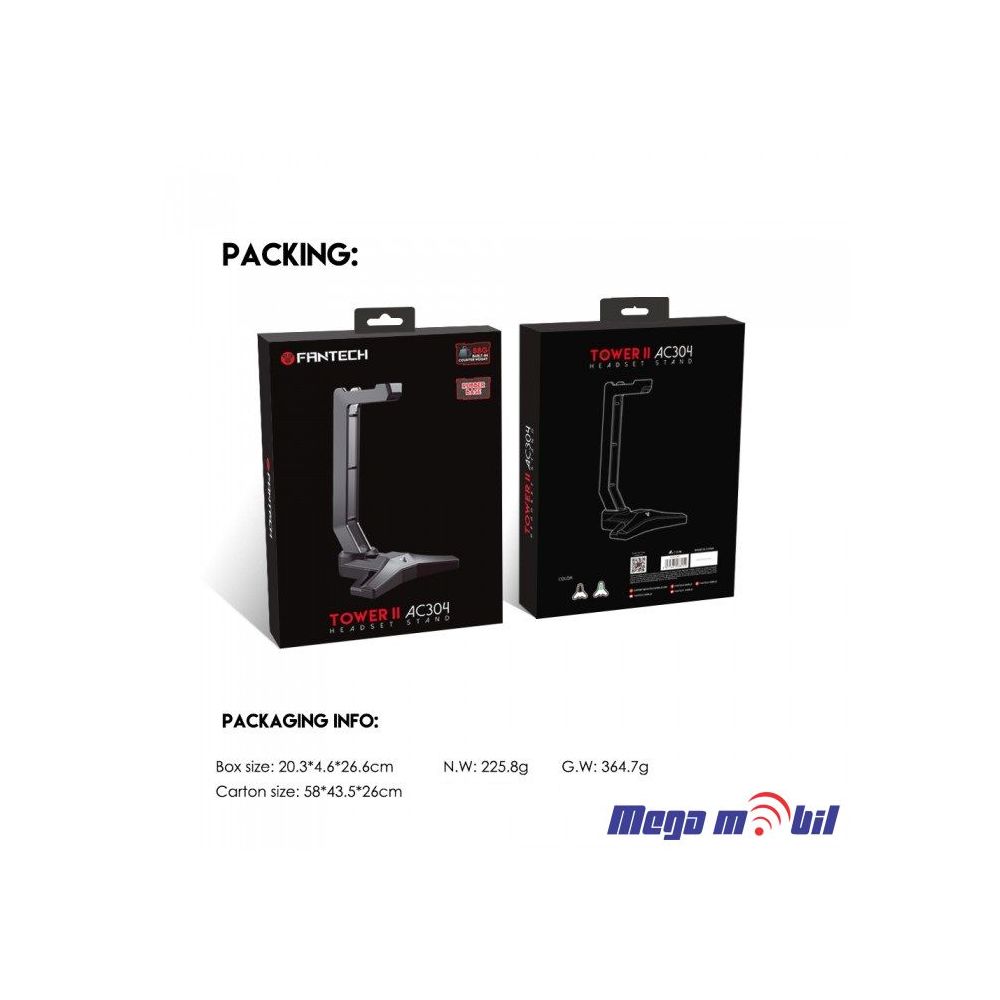 Drzac za slusalki Fantech AC304 black